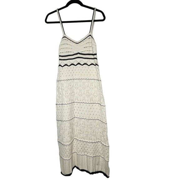 Commense Dresses & Skirts - Commense Paros Crochet Eyelet See Through Midi Dress - Medium